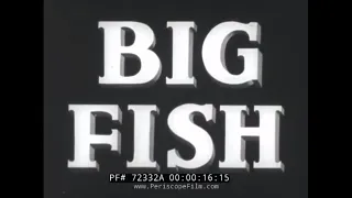 1940s FISHING & WHALING MOVIE w/ TUNA, SALMON, MARLIN & MORE 72332A