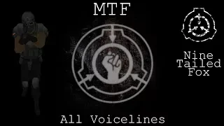 MTF Nine-Tailed Fox | All Voicelines with Sutbtitles | SCP - Containment Breach (v1.3.11)