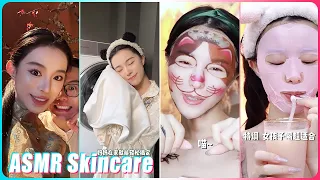 Mitsuisen✨Aesthetic ASMR Skincare Routine☘️Satisfying skincare asmr🍃Beauty Secrets🌿388