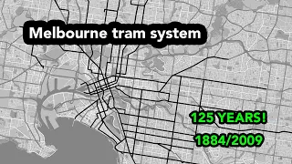 Melbourne Tram History - Animated Map