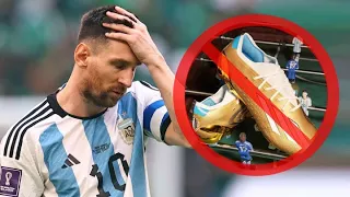 Messi HATES his new Adidas football boots for the 2022 World Cup!