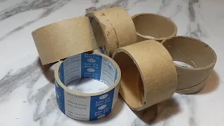 Turn unnecessary duct tape bushings into the right thing for home, simply and easily. DIY crafts.