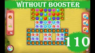 Gardenscapes Level 110 - [15 moves] [2023] [HD] solution of Level 110 Gardenscapes [No Boosters]