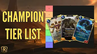 Empires of the Ascended Champion Tier List | Legends of Runeterra