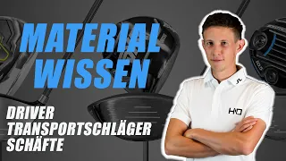 MATERIAL BASICS - Einfach erklärt! Driver, Transportschläger, Schäfte