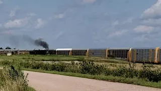 Big Boy 4014 going west on August 4, 2019. West of central city.