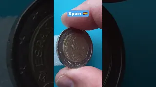 Spain, defect coin 2 euro 2002