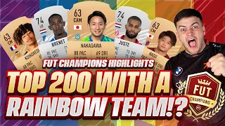 TOP 200 ON FUT CHAMPS WITH A BRONZE SILVER & GOLD TEAM!? FIFA 21 WEEKEND LEAGUE HIGHLIGHTS