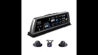 2019 New Car DVR Dash Cam 4G WiFi 4 Camera ADAS Android 10 Center Console Mirror GPS FHD 1080P Rear