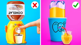 KIAT GENIUS BAGI ORANG TUA CERDIK || DIY Dispenser Mini! Kiat Parenting Makanan Sehat oleh 123 GO!