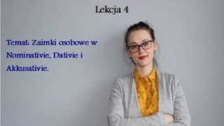 Gramatyka języka niemieckiego - lekcja 4 - Zaimki osobowe