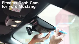 Fitcamx Dash Cam for Ford Mustang 2019-2021