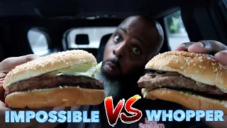 NEW Burger King Impossible Whopper vs Whopper | SMASH or PASS?