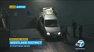 Minivan crashes through Westlake District Rite Aid store | ABC7