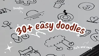 30+ easy doodle ideas to try when you're bored! | easy| drawing