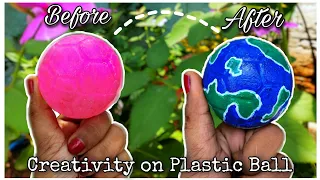 Creativity on Plastic Ball😱 || Creative Craft Ideas || Earth Model