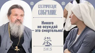 Очень легко под видом Православия быть хамом. Сестрическое собрание с отцом Андреем Лемешонком
