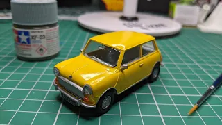 Building my Grandad's Austin Mini in 1/43 scale