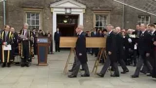 Richard III Leaving the University of Leicester - FULL CEREMONY