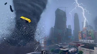 HUGE TORNADO RIPS THROUGH LOS SANTOS - END OF LOS SANTOS GTA 5 MOD