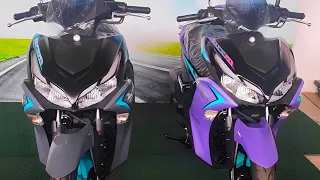 2024 AEROX 155 LATEST COLOR UPDATE, DEEP PURPLE AND CYAN