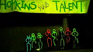 Talent show- glow stick man dance