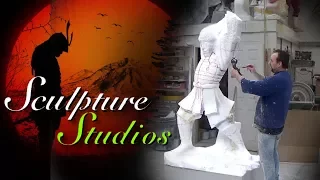 Samurai Warrior Statue by Sculpture Studios