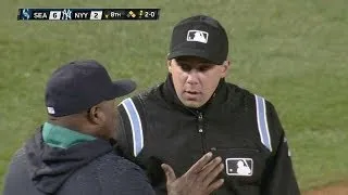 Van Slyke ejected after arguing with umpire
