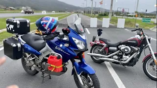 16- fomos buscar os Baus de alumínio da Vstrom na  cidade chamada Rio do Sul