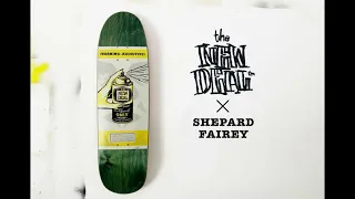 SHEPARD FAIREY Warning Addictive Deck w Logo Lockup Animation