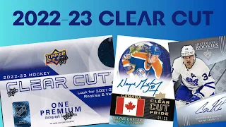 BIG HITS!!! | [3] 2022-23 Upper Deck Clear Cut Hockey Hobby Box Opening