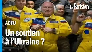 Les cosmonautes russes ont-ils affiché un soutien à l’Ukraine avec leurs combinaisons ?
