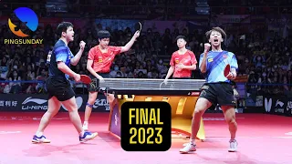 Best Game! Men's double final | Fan Zhendong, Lin Gaoyuan vs Ma Long, Wang Chuqin | ATTC 2023