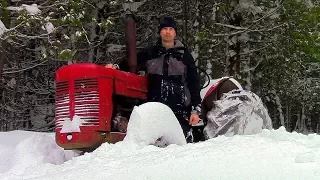 Snow Too Deep for Snowmobile!- Ep30- Outsider Log Cabin