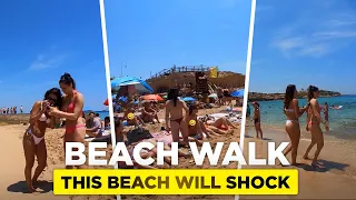 This beach will SHOCK you - DO NOT MISS OUT❗Beach walk Ibiza, SPAIN | 4K UHD 60 FPS