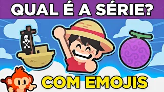 🕵️‍♂️  ADIVINHE *30* FILMES OU SÉRIES PELOS EMOJIS! 🛶👒🟣 Brinque com a família toda! #quiz #macaquiz