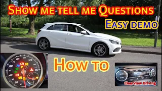 Show me Tell me questions 2021 UK DRIVING TEST | Easy Explanations With Demo