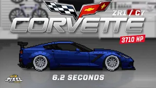 PIXEL CAR RACER - CHEVROLET CORVETTE ZR1 TUNE *3710HP*