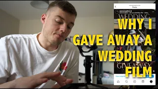 Why I gave away a FREE WEDDING VIDEO