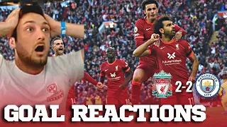 Liverpool 2-2 Manchester City - Live Goal Reactions | LFC Fan reacts