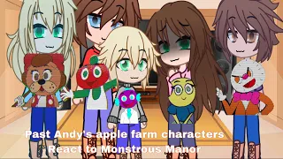Past Andy’s apple farm characters react to Monstrous Manor (Animation by @m36games )
