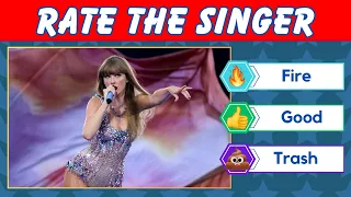 Rate the Singer 🔥 Fire or Trash 💩 Singers Tier List Challenge!