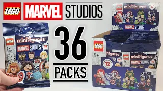 LEGO Marvel Studios Minifigures 36 Packs - Sealed Box Opening