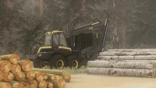 Fs19 Timelapse | Forestry on Kalador | Continuing the forwarding | S2 E28