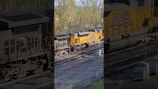 Buzzing the Coal With a Union Pacific! #shorts #trains