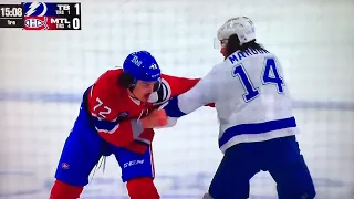 Arber Xhekaj vs Patrick Maroon Dec 17, 2022