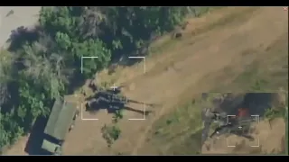 Discover Russian artillery tactic to detect & destroy Ukrainian army M777 155mm howitzers with drone