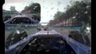 F1 2010 gameplay: Brazilian GP (Heavy Rain)