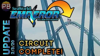 Huge Emperor Construction Update 2/3/20 | SeaWorld San Diego's Brand-New Dive Coaster!