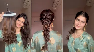 Navratri Hairstyles For Long Hair | How To Braid Hairstyles For Long Hair | Hair Extensions #shorts